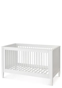 New Babybett weiß handbemalt 140 x 70 cm Kinder Babybetten & Kinderbetten|Babybetten