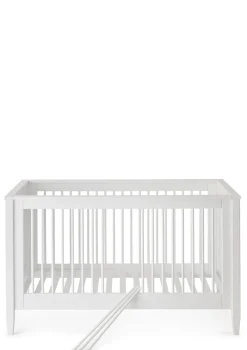 New Babybett weiß handbemalt 140 x 70 cm Kinder Babybetten & Kinderbetten|Babybetten