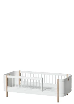 Clearance Babybett 'Wood Mini+' Weiß / Eiche 122-162 x 68 cm Kinder Babybetten & Kinderbetten|Babybetten