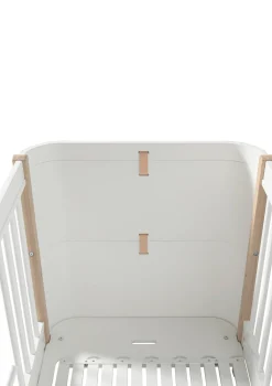 Clearance Babybett 'Wood Mini+' Weiß / Eiche 122-162 x 68 cm Kinder Babybetten & Kinderbetten|Babybetten
