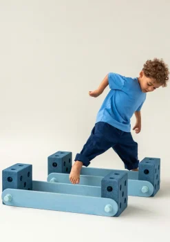 New Balance Track-Set 17-teilig Deep Blue/ Sky Blue Lernspielzeug|Holzspielzeug