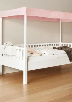 Discount Baldachinbett weiß 200 x 90 cm Kinder Babybetten & Kinderbetten|Babybetten