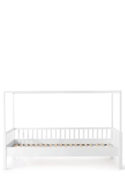 Discount Baldachinbett weiß 200 x 90 cm Kinder Babybetten & Kinderbetten|Babybetten