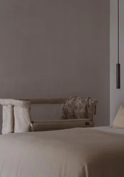 Best Beistellbett 'Side by Side' Natural Bouclé 84 x 50 cm Kinder Moseskörbe|Reisebetten