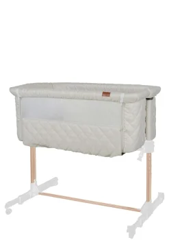 Best Beistellbett 'Side by Side' Natural Quilted 84 x 50 cm Kinder Moseskörbe|Reisebetten