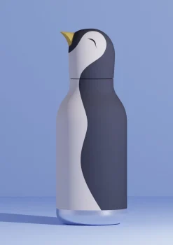 New Bestie Trinkflasche Pinguin 'Arlo the Penguin' schwarz/weiß 460 ml Kinder Trinkbecher & Trinkflaschen|Kindergeschirr & Besteck