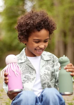 New Bestie Trinkflasche Qualle 'Reina the Jellyfish' pink 460 ml Kinder Trinkbecher & Trinkflaschen|Kindergeschirr & Besteck