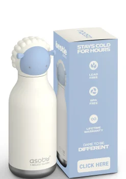 Discount Bestie Trinkflasche Schaf 'Brie the Sheep' weiss 460 ml Kinder Trinkbecher & Trinkflaschen|Kindergeschirr & Besteck