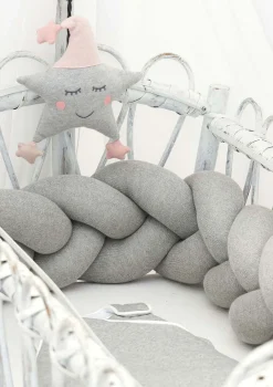 Clearance Bettschlange geflochten Strick XL Kinder Bettschlangen|Schutz-Zubehör Kinderzimmer