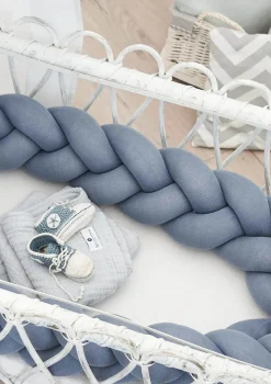 Discount Bettschlange geflochten Strick Kinder Bettschlangen|Schutz-Zubehör Kinderzimmer