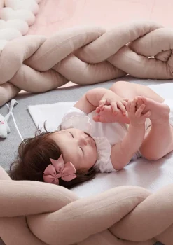 New Bettschlange geflochten Strick Kinder Bettschlangen|Schutz-Zubehör Kinderzimmer