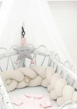 Clearance Bettschlange geflochten Strick XL Kinder Bettschlangen|Bettzubehör