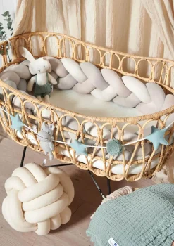 Sale Bettschlange geflochten Trio beige/sand/natur XL Kinder Bettschlangen|Schutz-Zubehör Kinderzimmer