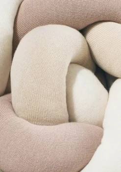 New Bettschlange geflochten Trio altrosa/beige/natur Kinder Bettschlangen|Schutz-Zubehör Kinderzimmer