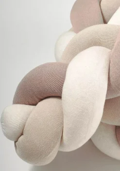 New Bettschlange geflochten Trio altrosa/beige/natur Kinder Bettschlangen|Schutz-Zubehör Kinderzimmer