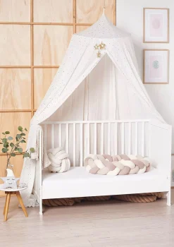 New Bettschlange geflochten Trio altrosa/beige/natur Kinder Bettschlangen|Schutz-Zubehör Kinderzimmer