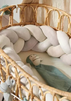 Discount Bettschlange geflochten Trio beige/sand/natur Kinder Bettschlangen|Schutz-Zubehör Kinderzimmer