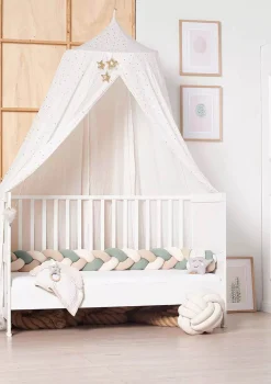 Outlet Bettschlange geflochten Trio mint/sand/natur Kinder Bettschlangen|Schutz-Zubehör Kinderzimmer