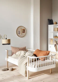 Hot Bettsofa 'Wood Original' weiß / Eiche 200 x 90 cm Kinder Jugendzimmer|Jugendzimmer