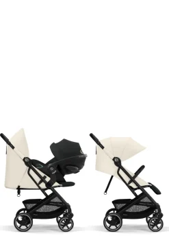 Outlet Buggy 'Beezy' Black / Canvas White Kinder Kinderwagen