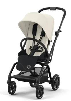 Online Buggy 'Eezy S Twist+2' Black / Canvas White Kinder Kinderwagen|Reisebuggys