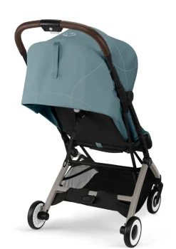 Online Buggy 'Orfeo' Taupe / Stormy Blue Kinder Kinderwagen|Reisebuggys