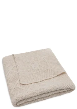 Sale Decke Wiege 'Check Knit' Oatmeal 100 x 75 cm Kinder Decken & Kissen|Decken & Kissen