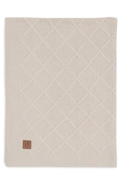 Sale Decke Wiege 'Check Knit' Oatmeal 100 x 75 cm Kinder Decken & Kissen|Decken & Kissen