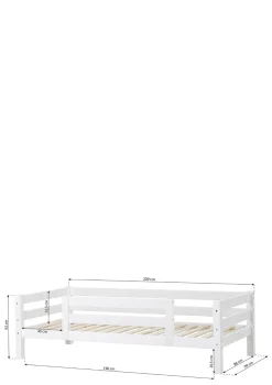 Sale ECO Luxury' Einzelbett weiß 200 x 90 cm Kinder Babybetten & Kinderbetten|Babybetten