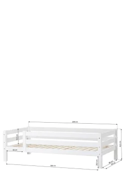 Sale ECO Luxury' Einzelbett weiß 200 x 90 cm Kinder Babybetten & Kinderbetten|Babybetten