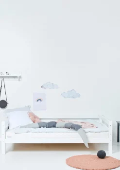 Sale ECO Luxury' Einzelbett weiß 200 x 120 cm Kinder Babybetten & Kinderbetten|Babybetten