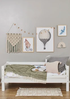 Online ECO Luxury' Einzelbett weiß 160 x 70 cm Kinder Babybetten & Kinderbetten|Babybetten