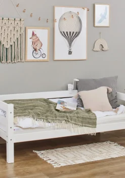 Online ECO Luxury' Einzelbett weiß 160 x 70 cm Kinder Babybetten & Kinderbetten|Babybetten