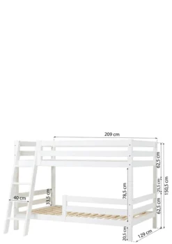 Sale ECO Luxury' Etagenbett weiß 200 x 120 cm Kinder Hochbetten & Etagenbetten|Babybetten & Kinderbetten