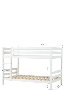 Sale ECO Luxury' Etagenbett weiß 200 x 120 cm Kinder Hochbetten & Etagenbetten|Babybetten & Kinderbetten