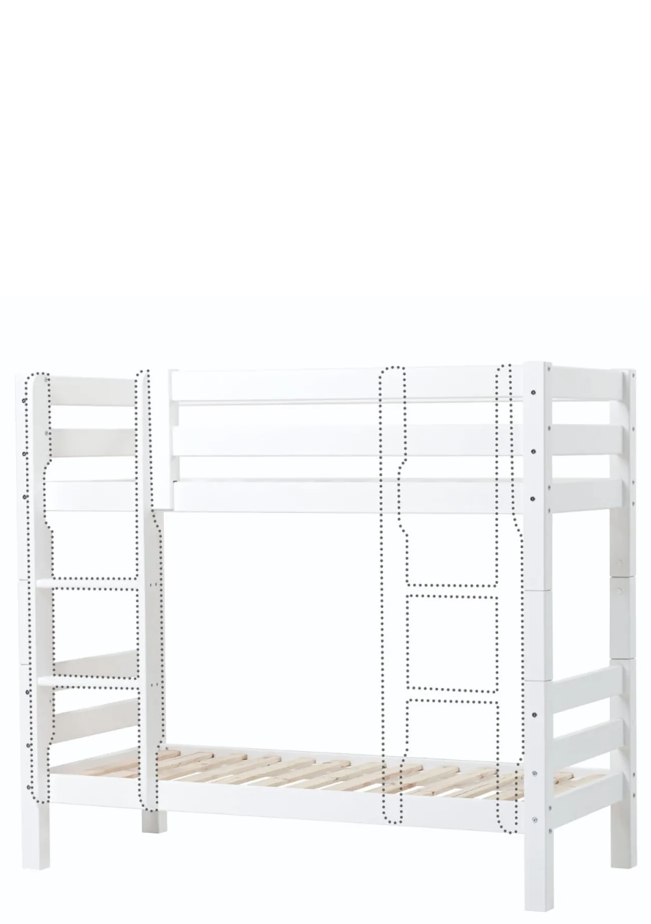 ECO Luxury' Etagenbett weiß 160 x 70 cm Kinder Hochbetten & Etagenbetten|Babybetten & Kinderbetten