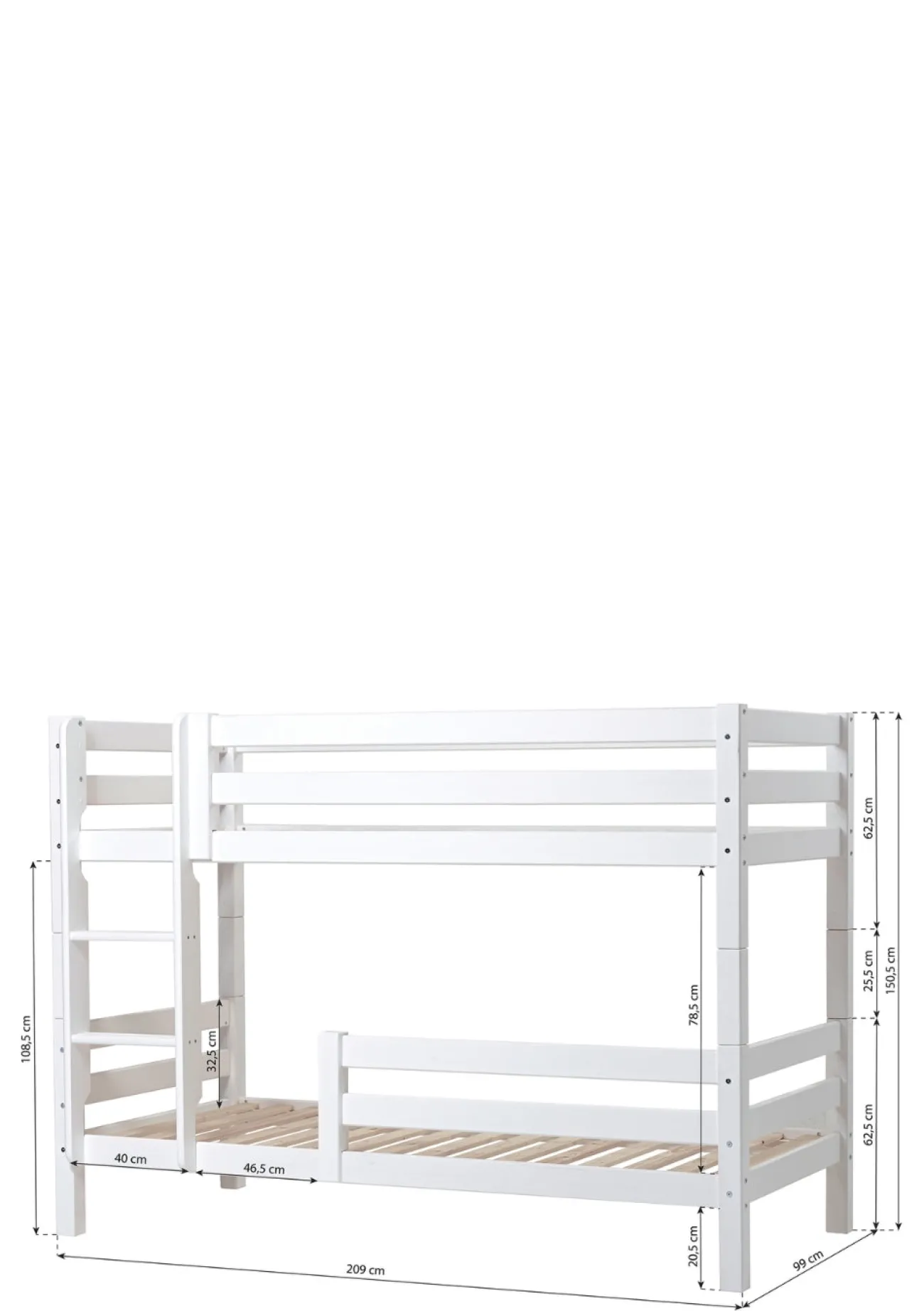 Best ECO Luxury' Etagenbett weiß 200 x 90 cm Kinder Hochbetten & Etagenbetten|Babybetten & Kinderbetten