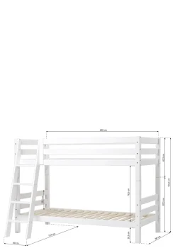 Best ECO Luxury' Etagenbett weiß 200 x 90 cm Kinder Hochbetten & Etagenbetten|Babybetten & Kinderbetten