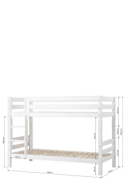 Best ECO Luxury' Etagenbett weiß 200 x 90 cm Kinder Hochbetten & Etagenbetten|Babybetten & Kinderbetten