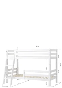 Best ECO Luxury' Etagenbett weiß 200 x 90 cm Kinder Hochbetten & Etagenbetten|Babybetten & Kinderbetten