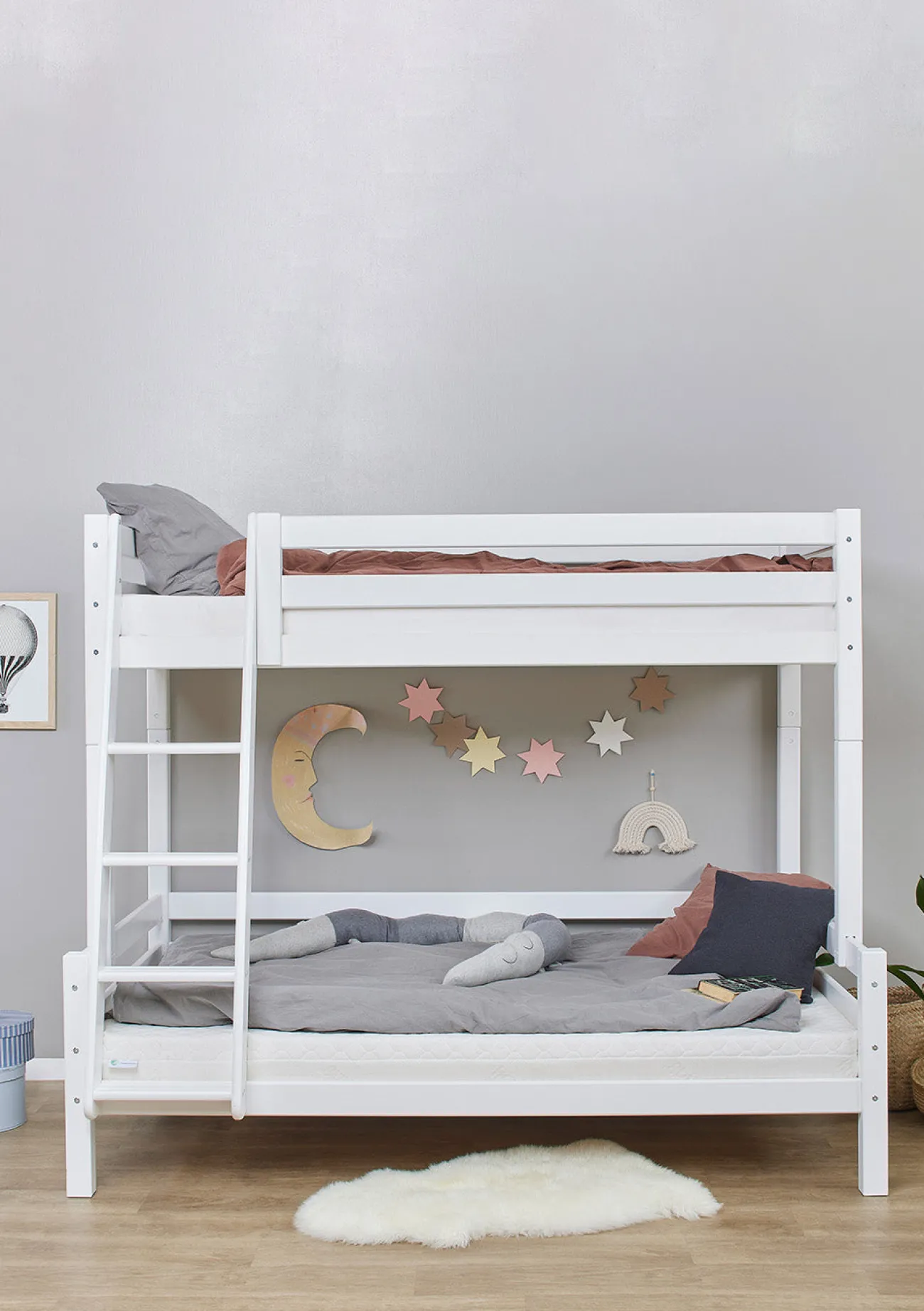 Sale ECO Luxury' Familien-Etagenbett weiß Kinder Hochbetten & Etagenbetten|Babybetten & Kinderbetten