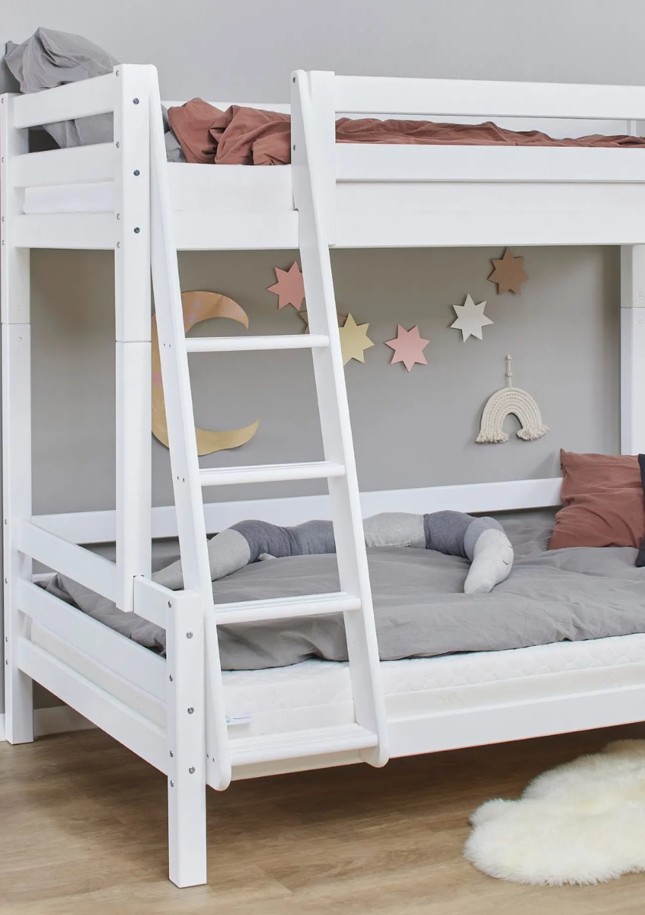 Sale ECO Luxury' Familien-Etagenbett weiß Kinder Hochbetten & Etagenbetten|Babybetten & Kinderbetten