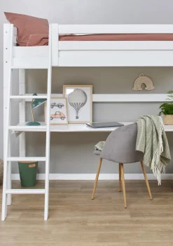 Online ECO Luxury' Hochbett mit Schreibtisch weiß 200 x 90 cm Kinder Hochbetten & Etagenbetten|Babybetten & Kinderbetten