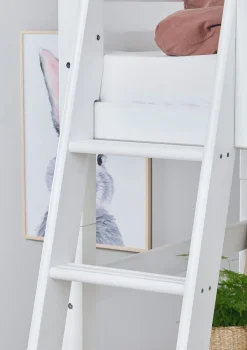 Online ECO Luxury' Hochbett mit Schreibtisch weiß 200 x 90 cm Kinder Hochbetten & Etagenbetten|Babybetten & Kinderbetten