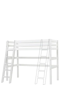 Discount ECO Luxury' Hochbett weiß 200 x 90 cm Kinder Hochbetten & Etagenbetten|Babybetten & Kinderbetten