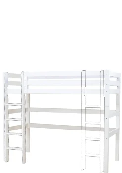 Discount ECO Luxury' Hochbett weiß 200 x 90 cm Kinder Hochbetten & Etagenbetten|Babybetten & Kinderbetten