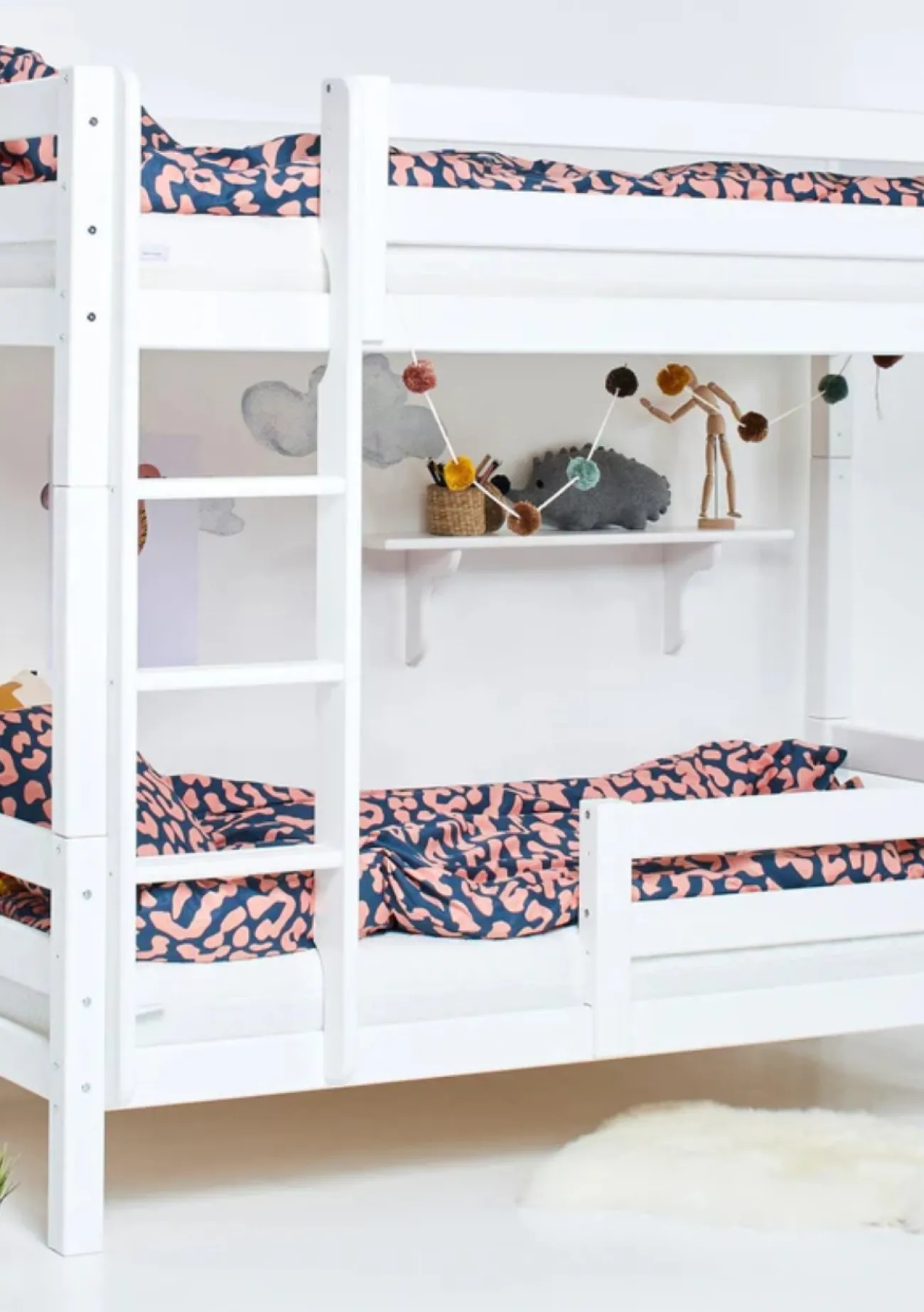 Sale ECO Luxury' Hohes Etagenbett weiß 200 x 90 cm Kinder Hochbetten & Etagenbetten|Babybetten & Kinderbetten