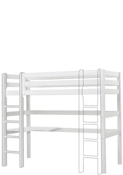 Clearance ECO Luxury' MEGA-Bett mit Schreibtisch & Lounge-Modul weiß 200 x 90 cm Kinder Hochbetten & Etagenbetten|Babybetten & Kinderbetten