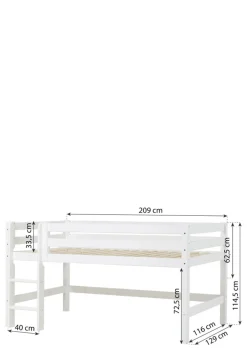 ECO Luxury' Modul für Halbhochbett weiß Kinder Hochbetten & Etagenbetten|Babybetten & Kinderbetten