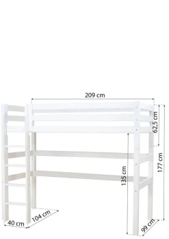 Hot ECO Luxury' Modul für Hochbett weiß Kinder Hochbetten & Etagenbetten|Babybetten & Kinderbetten